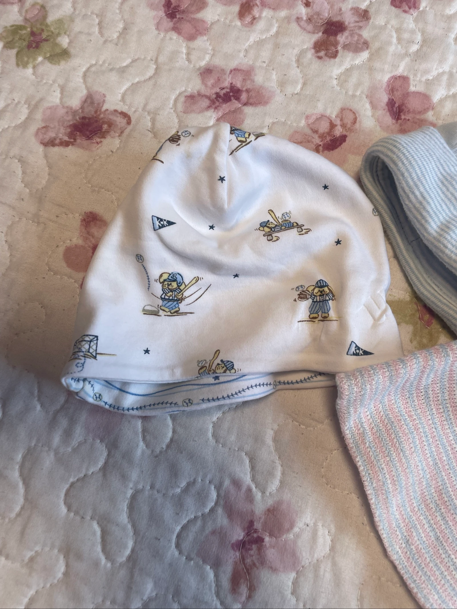 Pañuelo para bebé recién nacido | Gorras de algodón de primer tamaño – photo 2
